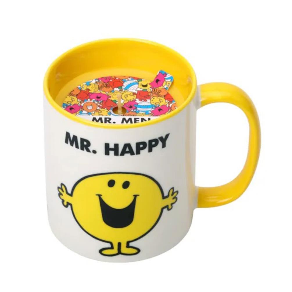 Mr Men Lemon & Ginger Mr Happy Reusable Mug Candle Extra Image 2
